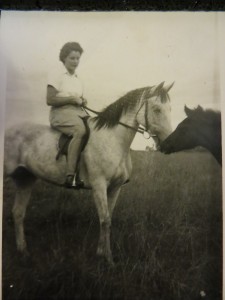 Margaret and one of her beloved horses